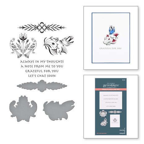 Spellbinders Let's Chat Soon Icons Press Plate & Die Set (BP-043)
