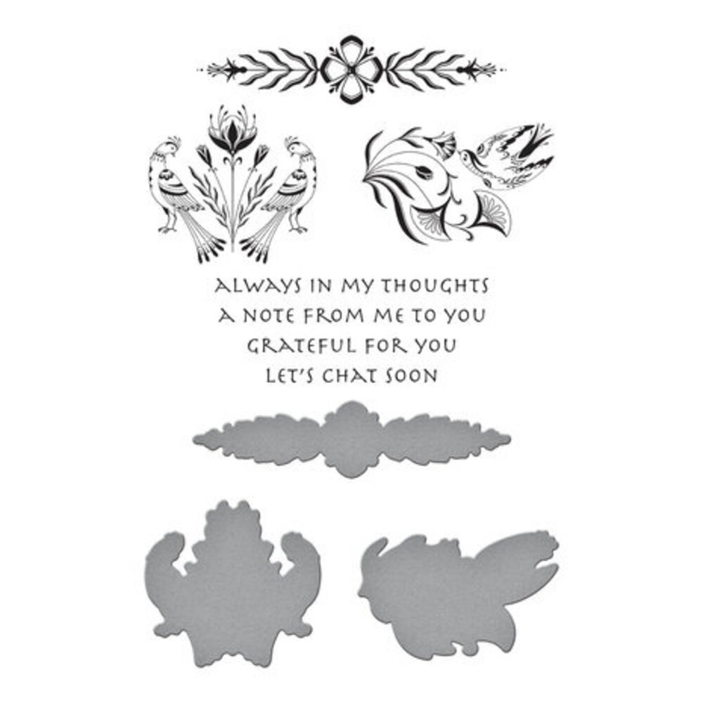 Spellbinders Let's Chat Soon Icons Press Plate & Die Set (BP-043)