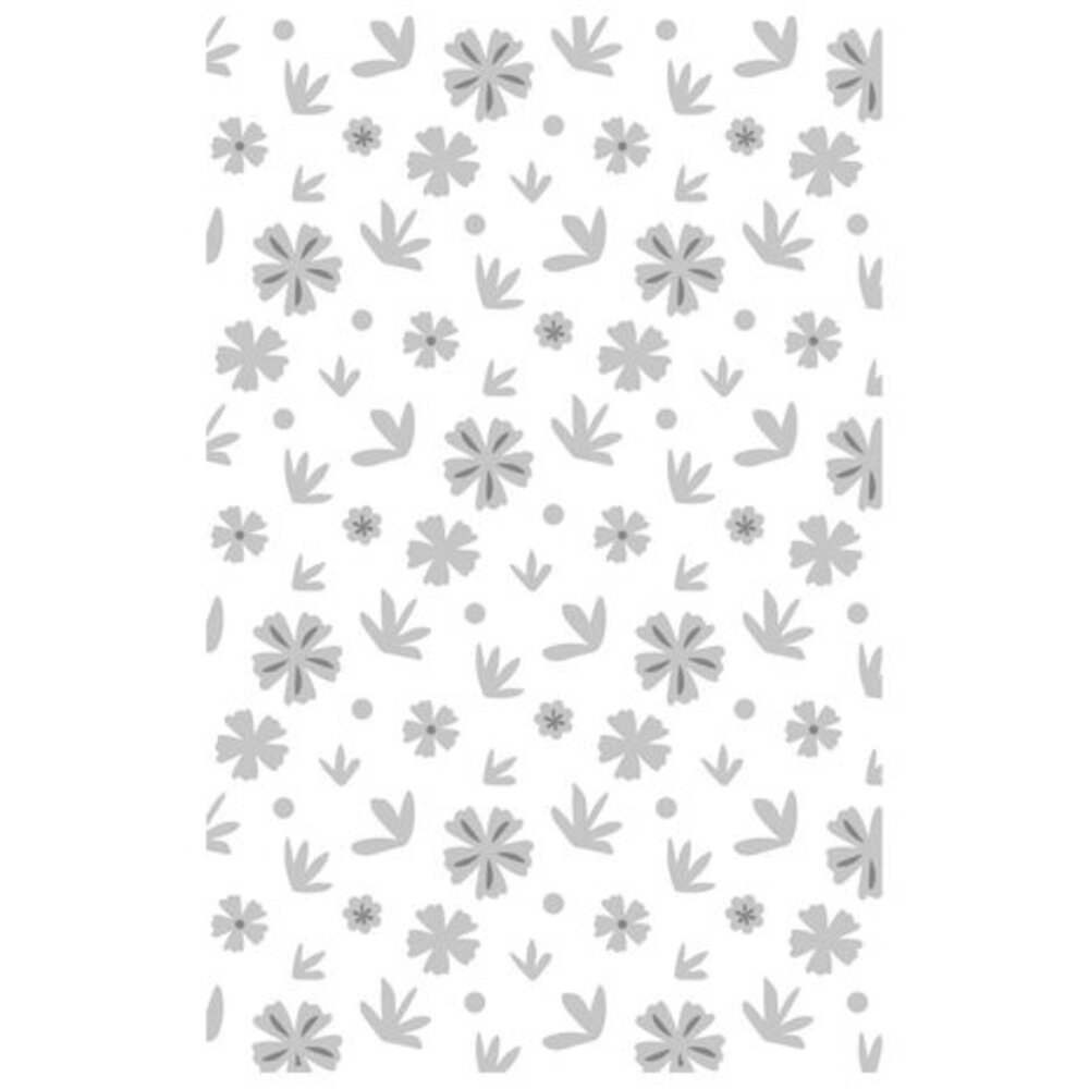 Sizzix Mini Multi-Level Textured Impressions Scattered Florals (666263)