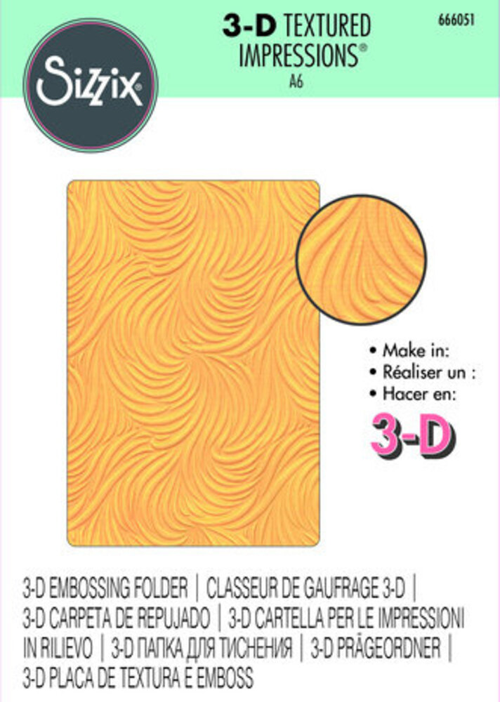 Sizzix 3D Textured Impressions Flowing Waves (666051) Sizzix 3D Textured Impressions Flowing Waves (666051)