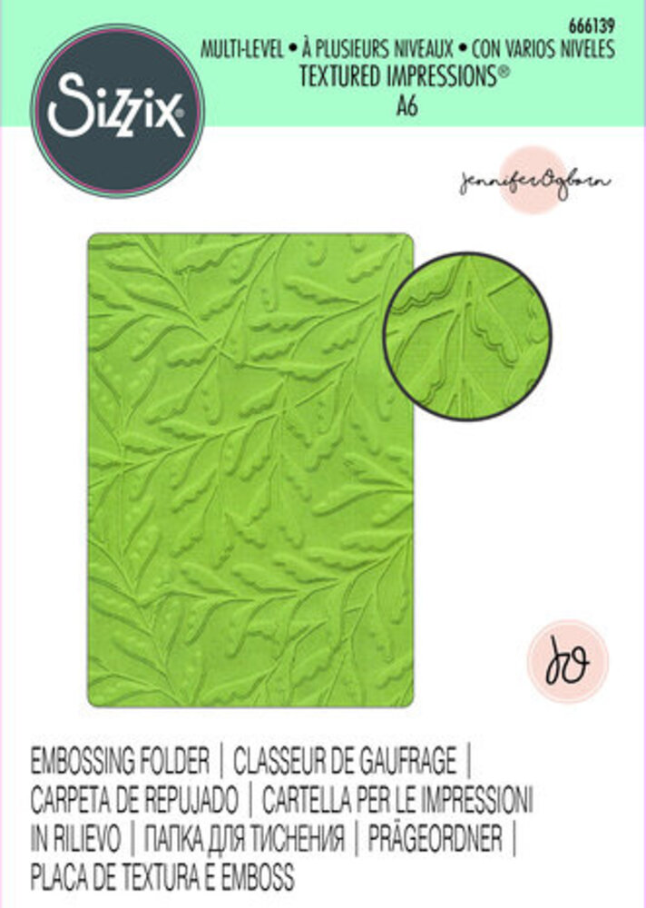 Sizzix Multi-Level Textured Impressions Delicate Leaves (666139) Sizzix Multi-Level Textured Impressions Delicate Leaves (666139)