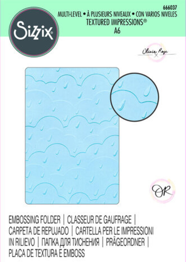 Sizzix Multi-level Textured Impressions Rain Clouds (666037) Sizzix Multi-level Textured Impressions Rain Clouds (666037)