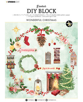 Studio Light Wonderful Christmas A4 DIY Block (SL-ES-DCB51)