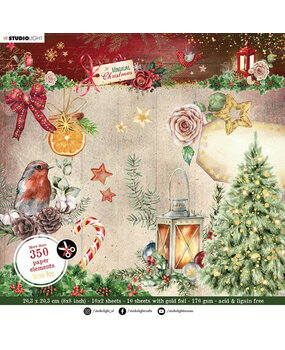 Studio Light Magical Christmas 8x8 Inch Paper Elements Die-Cut Block (SL-MC-DCB55) Studio Light Magical Christmas 8x8 Inch Paper Elements Die-Cut Block (SL-MC-DCB55)