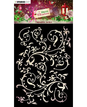 Studio Light Magical Christmas Masking Stencil Ornamental Swirls (SL-MC-MASK227)