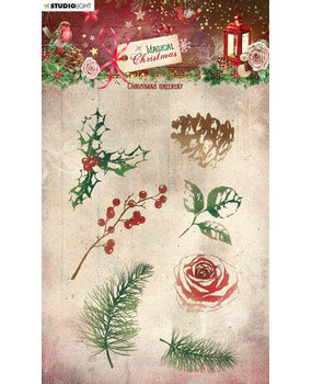 Studio Light Magical Christmas Clear Stamp Christmas Greenery (SL-MC-STAMP500) Studio Light Magical Christmas Clear Stamp Christmas Greenery (SL-MC-STAMP500)
