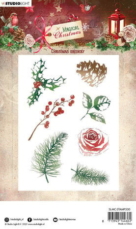 Studio Light Magical Christmas Clear Stamp Christmas Greenery (SL-MC-STAMP500) Studio Light Magical Christmas Clear Stamp Christmas Greenery (SL-MC-STAMP500)