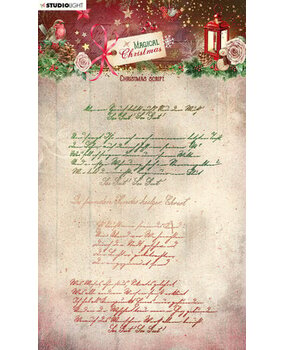 Studio Light Magical Christmas Clear Stamp Christmas Script (SL-MC-STAMP501)