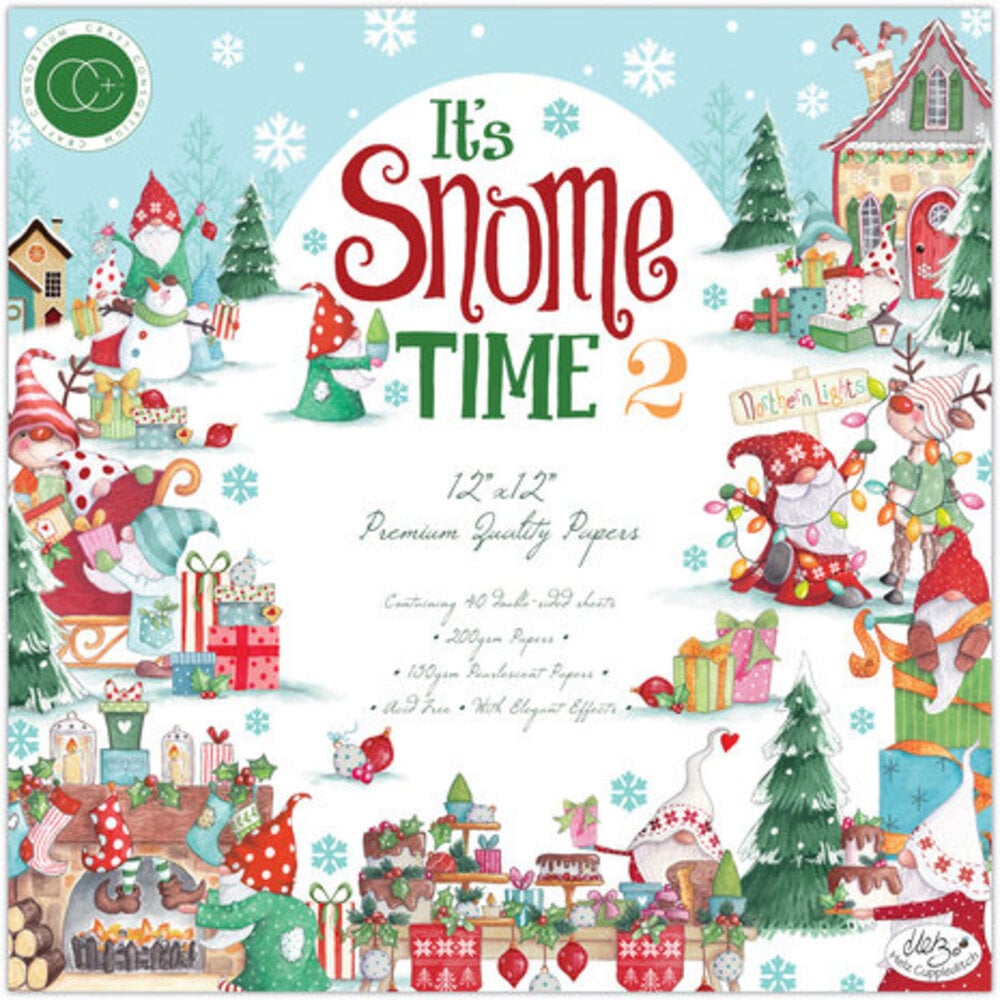 Craft Consortium It's Snome Time 2 12x12 Inch Paper Pad (CCPPAD043)