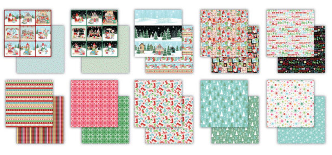 Craft Consortium It's Snome Time 2 12x12 Inch Paper Pad (CCPPAD043)