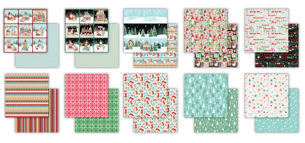 Craft Consortium It's Snome Time 2 12x12 Inch Paper Pad (CCPPAD043)