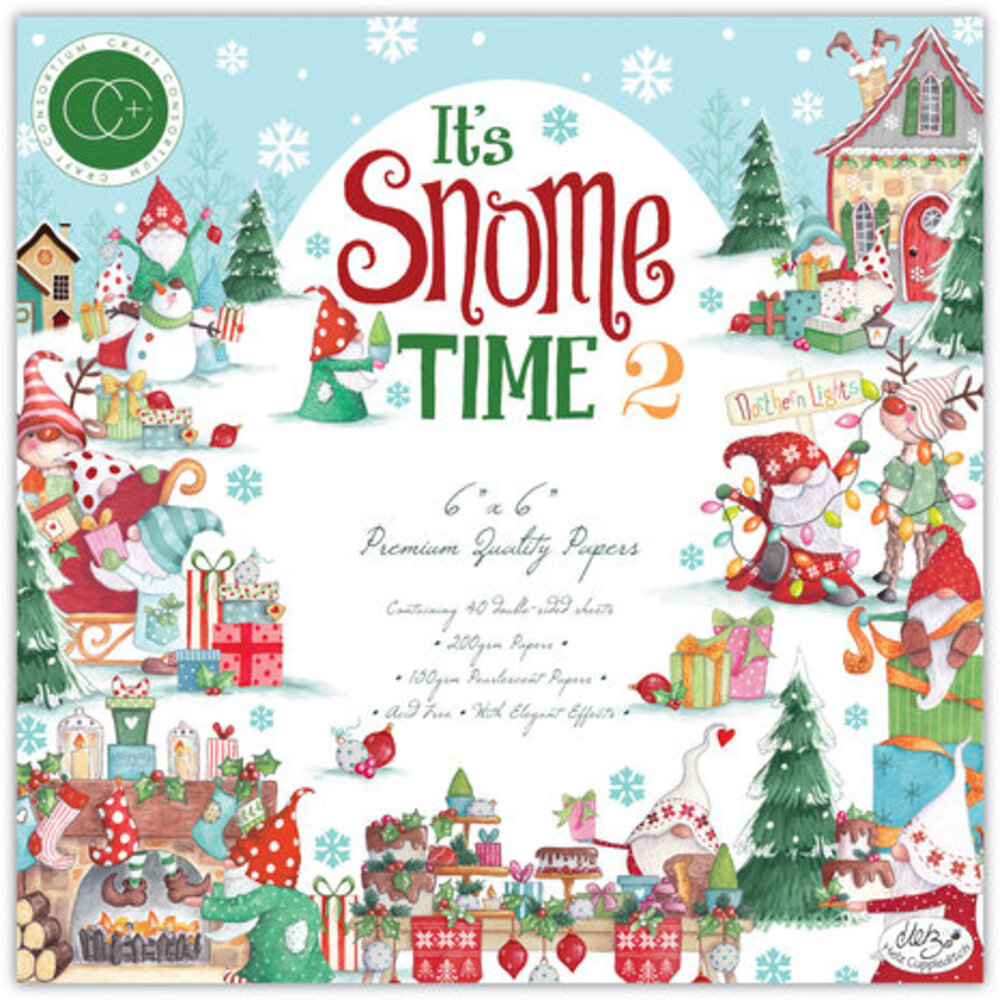 Craft Consortium It's Snome Time 2 6x6 Inch Paper Pad (CCPPAD043B)
