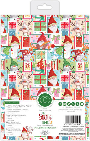Craft Consortium It's Snome Time 2 A4 Paper Pad (CCPPAD043C) Craft Consortium It's Snome Time 2 A4 Paper Pad (CCPPAD043C)