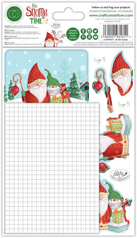 Craft Consortium It's Snome Time 2 3D Decoupage Set (CCDPAK014) Craft Consortium It's Snome Time 2 3D Decoupage Set (CCDPAK014)