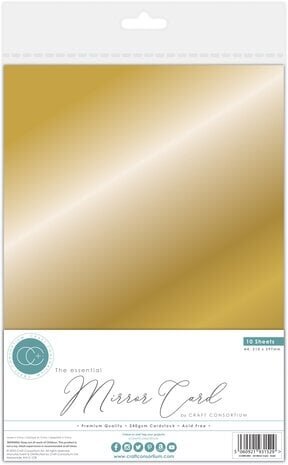 Craft Consortium The Essential Mirror Card A4 Gold (CCEMC002) Craft Consortium The Essential Mirror Card A4 Gold (CCEMC002)