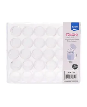 Vaessen Creative Opbergdoos Met 30 potjes (10827-16) Vaessen Creative Opbergdoos Met 30 potjes (10827-16)