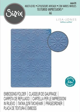Sizzix Multi-Level Textured Impressions Snowflake Sparkle (666470)