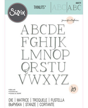 Sizzix Thinlits Die Set Elegant Capitals (666114) Sizzix Thinlits Die Set Elegant Capitals (666114)