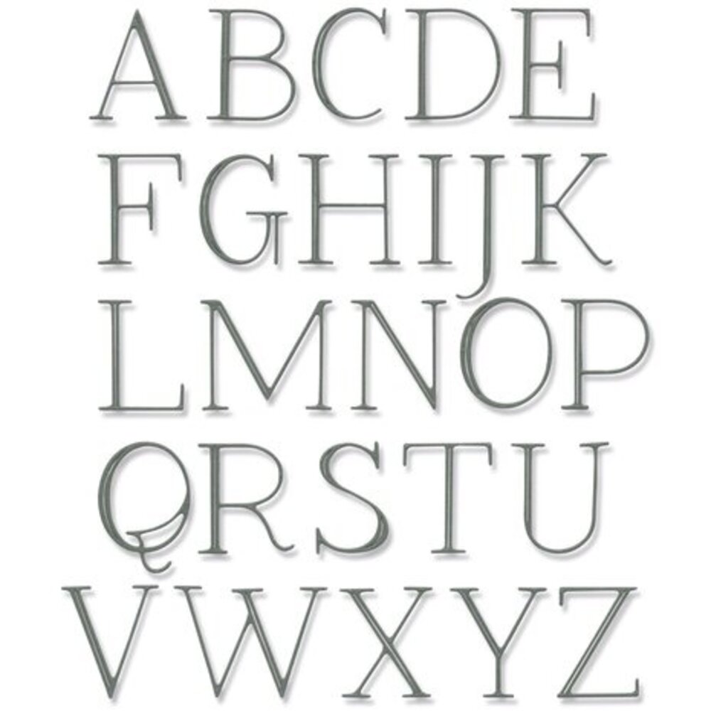 Sizzix Thinlits Die Set Elegant Capitals (666114) Sizzix Thinlits Die Set Elegant Capitals (666114)