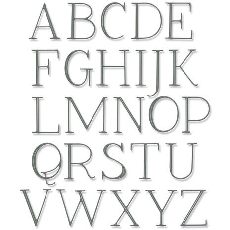 Sizzix Thinlits Die Set Elegant Capitals (666114) Sizzix Thinlits Die Set Elegant Capitals (666114)