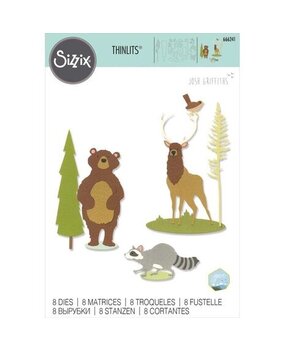 Sizzix Thinlits Die Set Forest Animals #2 (666241) Sizzix Thinlits Die Set Forest Animals #2 (666241)