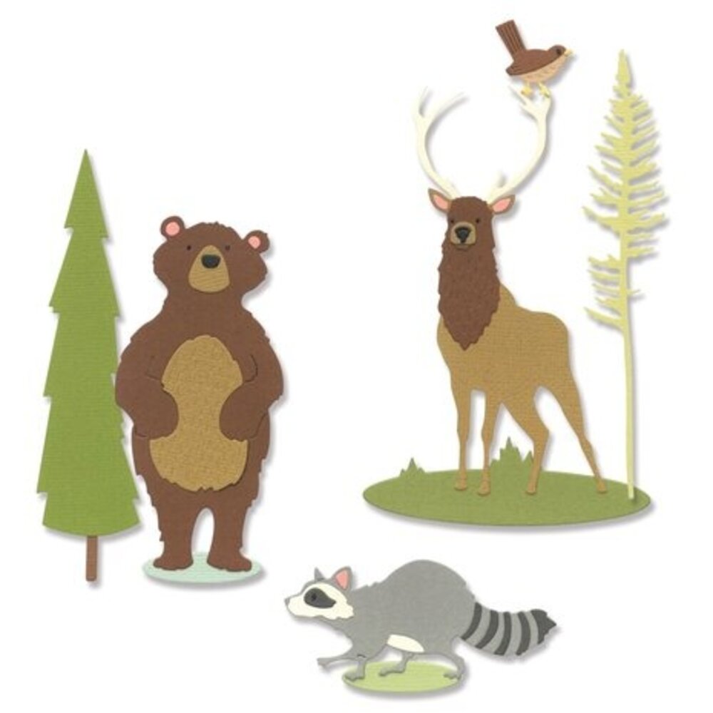 Sizzix Thinlits Die Set Forest Animals #2 (666241) Sizzix Thinlits Die Set Forest Animals #2 (666241)