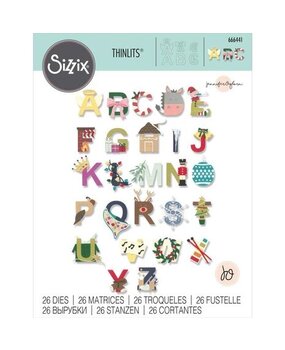 Sizzix Thinlits Die Set Christmas Alphabet (666441) Sizzix Thinlits Die Set Christmas Alphabet (666441)