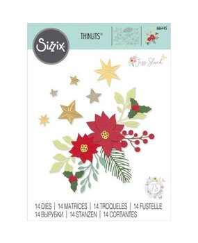 Sizzix Thinlits Die Set Festive Foliage (666445) Sizzix Thinlits Die Set Festive Foliage (666445)