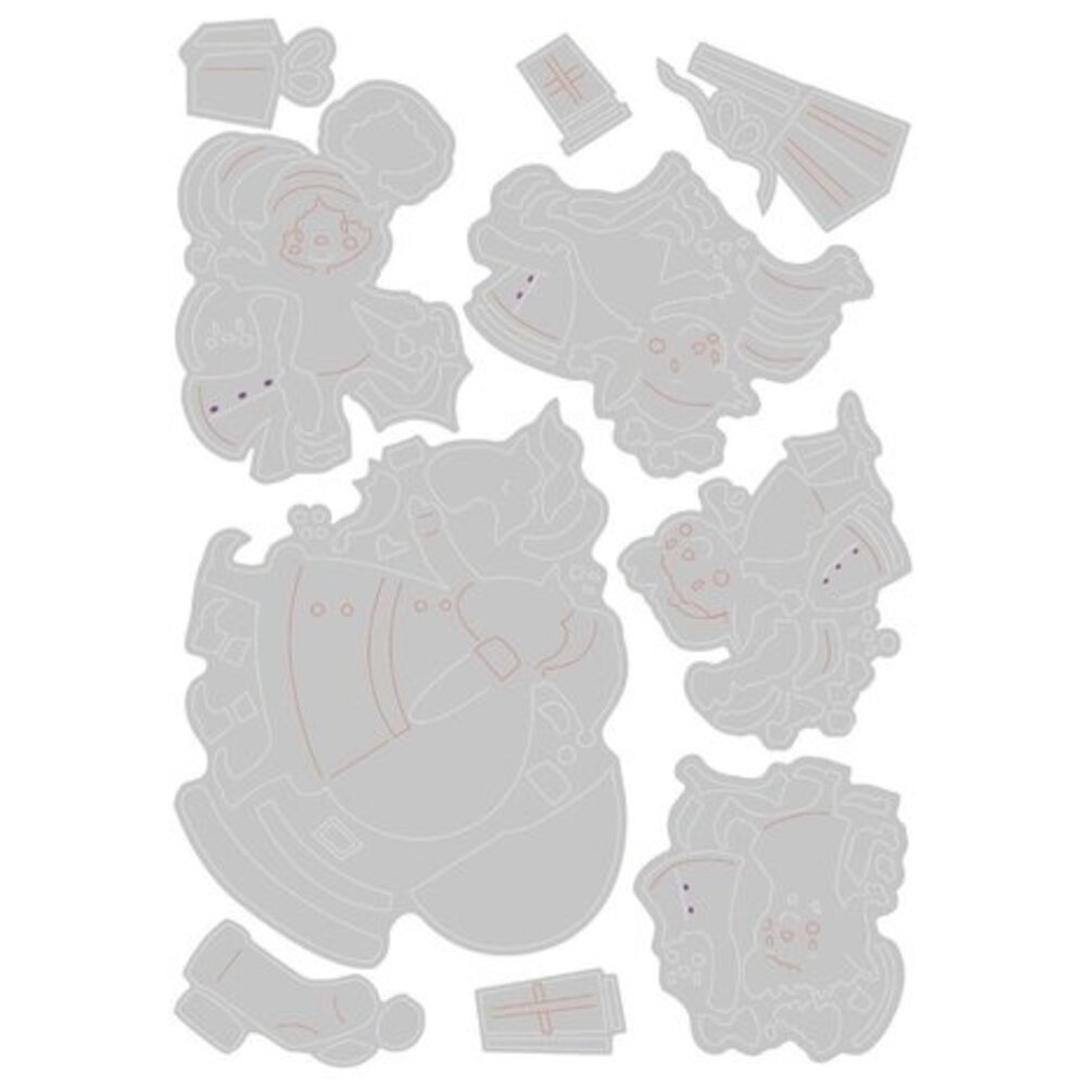 Sizzix Thinlits Die Set Santa & Elves (666448) Sizzix Thinlits Die Set Santa & Elves (666448)