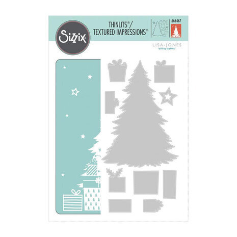 Sizzix Thinlits Die Set with Textured Impressions Sparkle Tree (666467) Sizzix Thinlits Die Set with Textured Impressions Sparkle Tree (666467)