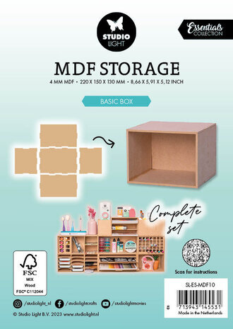 Studio Light Essentials MDF Storage Basic Box (SL-ES-MDF10) Studio Light Essentials MDF Storage Basic Box (SL-ES-MDF10)