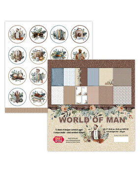 Craft & You World of Man 12x12 Inch Paper Pack (CPS-WM30-12)