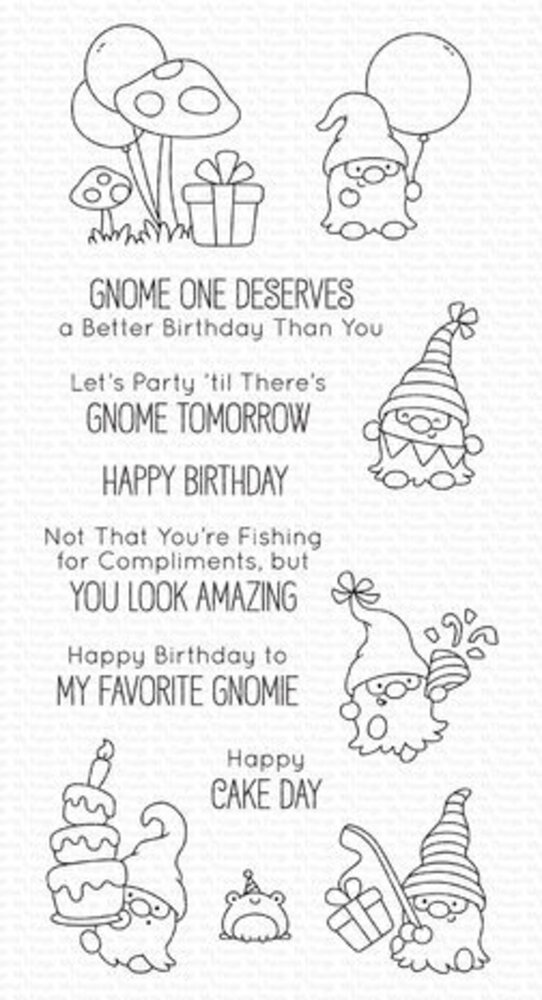 My Favorite Things Happy Birthday to My Favorite Gnomie Clear Stamps (JB-001)