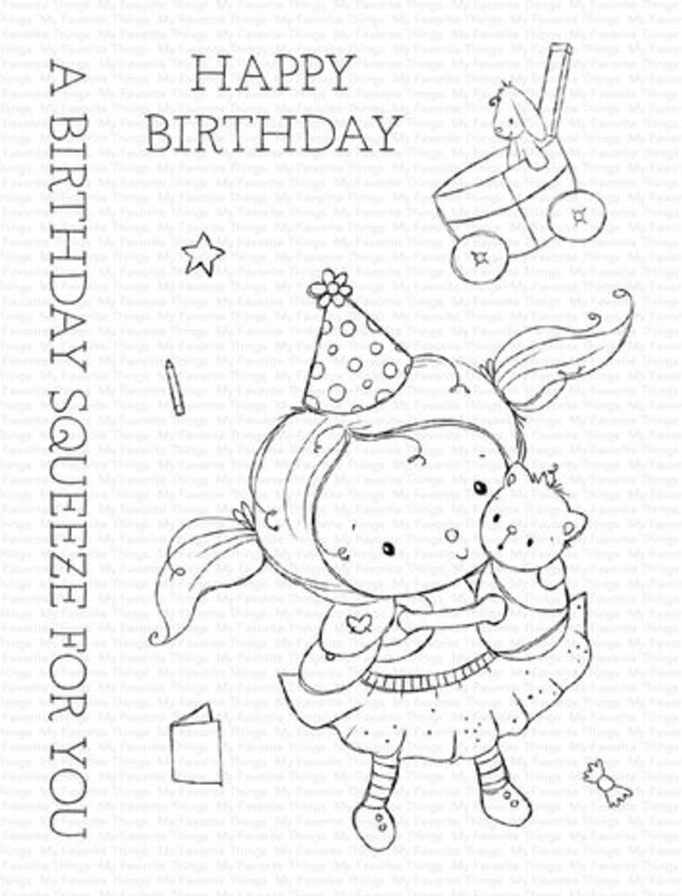 My Favorite Things Birthday Squeeze Clear Stamps (RAM-051) My Favorite Things Birthday Squeeze Clear Stamps (RAM-051)