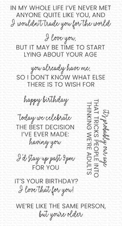 My Favorite Things All About Your Birthday Clear Stamps (CS-806) My Favorite Things All About Your Birthday Clear Stamps (CS-806)