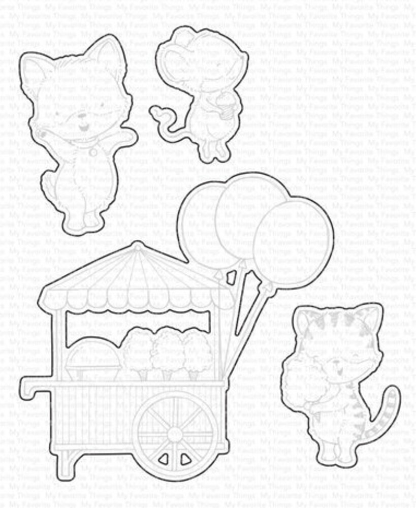 My Favorite Things Die-namics Cotton Candy Critters (MFT-2567) My Favorite Things Die-namics Cotton Candy Critters (MFT-2567)