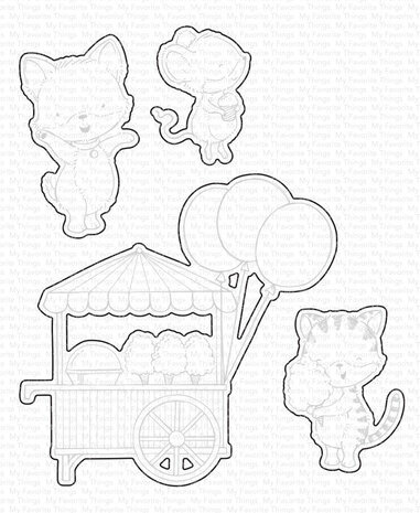 My Favorite Things Die-namics Cotton Candy Critters (MFT-2567) My Favorite Things Die-namics Cotton Candy Critters (MFT-2567)