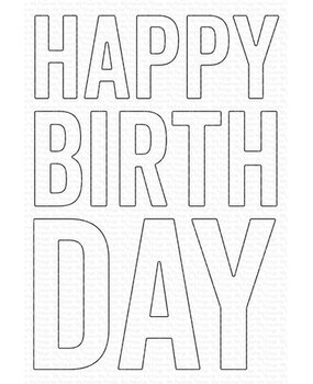 My Favorite Things Die-namics Big Happy Birthday (MFT-2578)