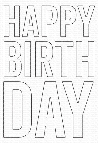 My Favorite Things Die-namics Big Happy Birthday (MFT-2578)
