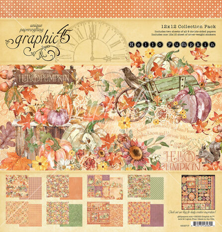 Graphic 45 Hello Pumpkin 12x12 Inch Collection Pack (4502717) Graphic 45 Hello Pumpkin 12x12 Inch Collection Pack (4502717)