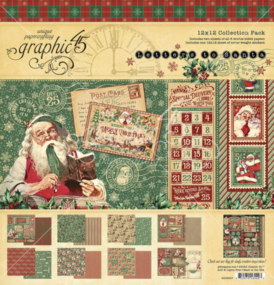 Graphic 45 Letters to Santa 12x12 Inch Collection Pack (4502697) Graphic 45 Letters to Santa 12x12 Inch Collection Pack (4502697)