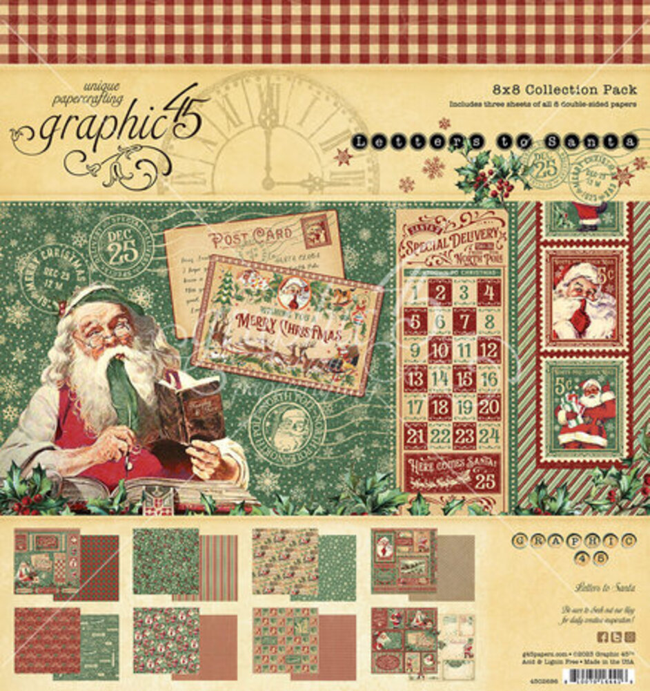 Graphic 45 Letters to Santa 8x8 Inch Collection Pack (4502696) Graphic 45 Letters to Santa 8x8 Inch Collection Pack (4502696)