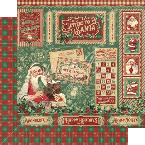 Graphic 45 Letters to Santa 8x8 Inch Collection Pack (4502696) Graphic 45 Letters to Santa 8x8 Inch Collection Pack (4502696)