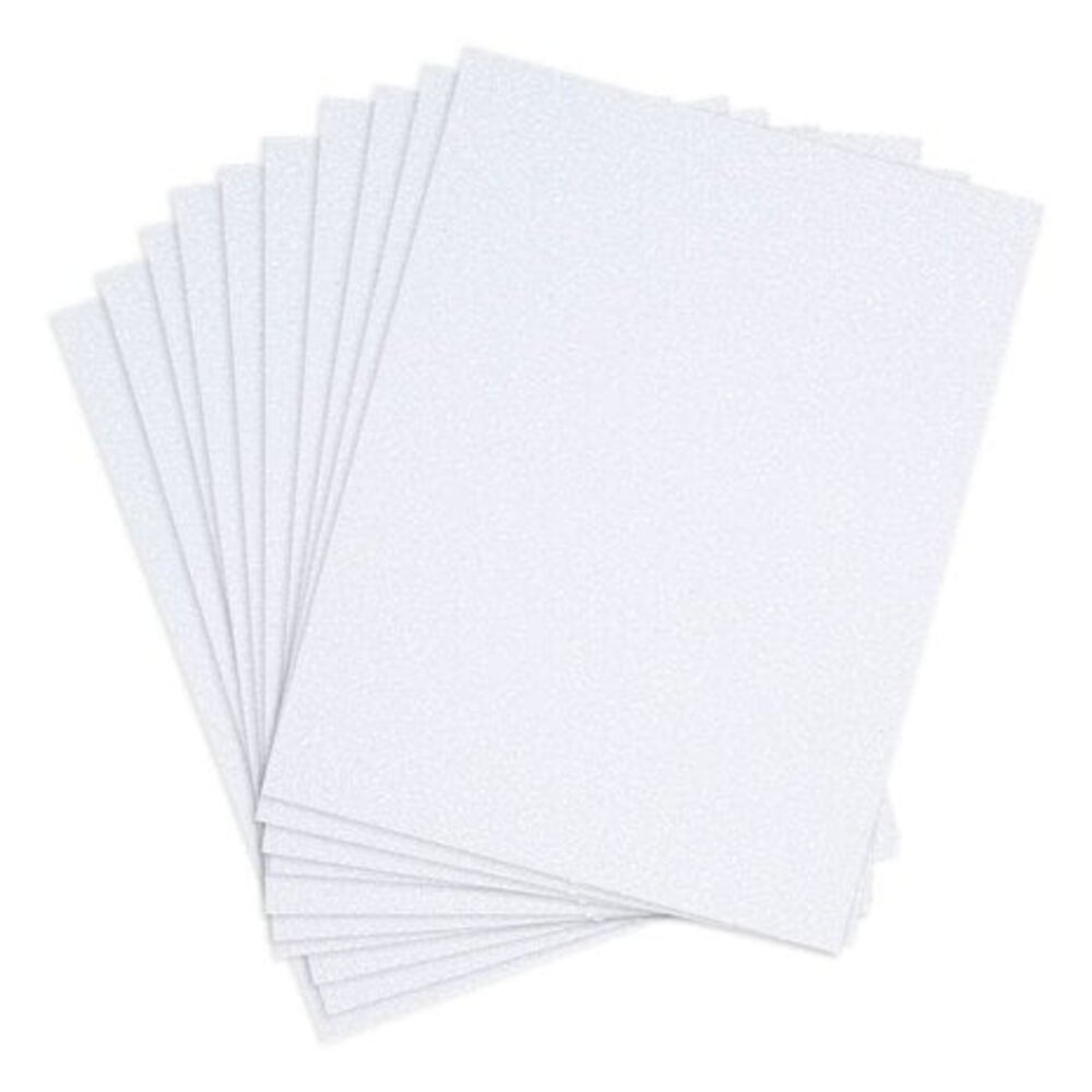 Spellbinders Pop-Up Die Cutting Glitter Foam Sheets White (SCS-291)