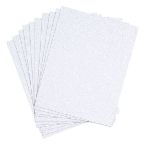 Spellbinders Pop-Up Die Cutting Glitter Foam Sheets White (SCS-291)