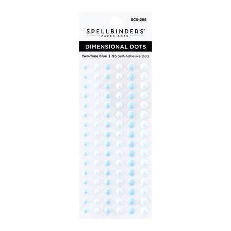 Spellbinders Dimensional Enamel Dots Two Tone Blue (SCS-286) Spellbinders Dimensional Enamel Dots Two Tone Blue (SCS-286)