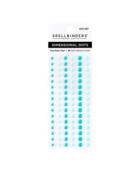 Spellbinders Dimensional Enamel Dots Two Tone Teal (SCS-287) Spellbinders Dimensional Enamel Dots Two Tone Teal (SCS-287)