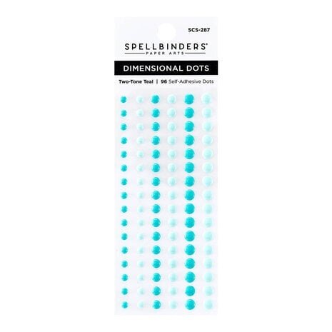 Spellbinders Dimensional Enamel Dots Two Tone Teal (SCS-287)