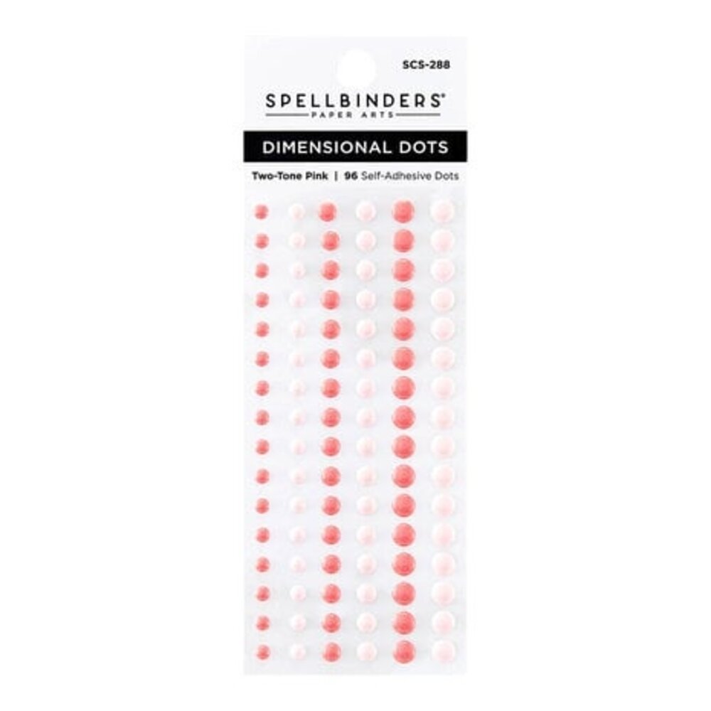 Spellbinders Dimensional Enamel Dots Two Tone Pink (SCS-288) Spellbinders Dimensional Enamel Dots Two Tone Pink (SCS-288)