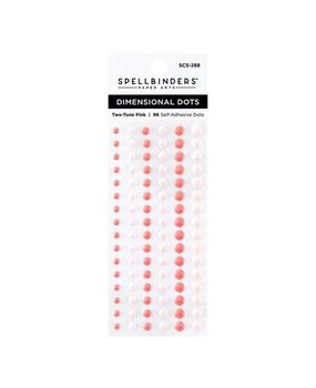 Spellbinders Dimensional Enamel Dots Two Tone Pink (SCS-288) Spellbinders Dimensional Enamel Dots Two Tone Pink (SCS-288)